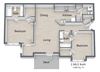 2 Bedroom Floor Plan 2 Bedroom Floor Plan